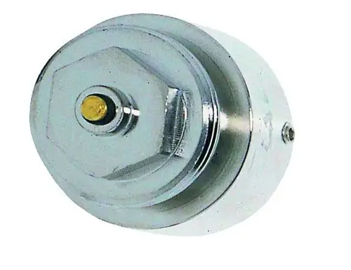 Adapter für Heizungsanlagen, gefertigt von IMI Hydronic Engineering. Das Produkt ist rund mit einer zentralen Befestigung und wird in der Heiztechnik verwendet.
